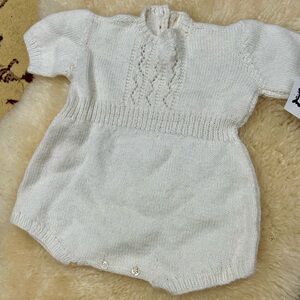 3-6 months Vintage knit romper
